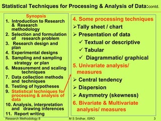 Statistical Techniques for Processing & Analysis of Data Part 9.pdf