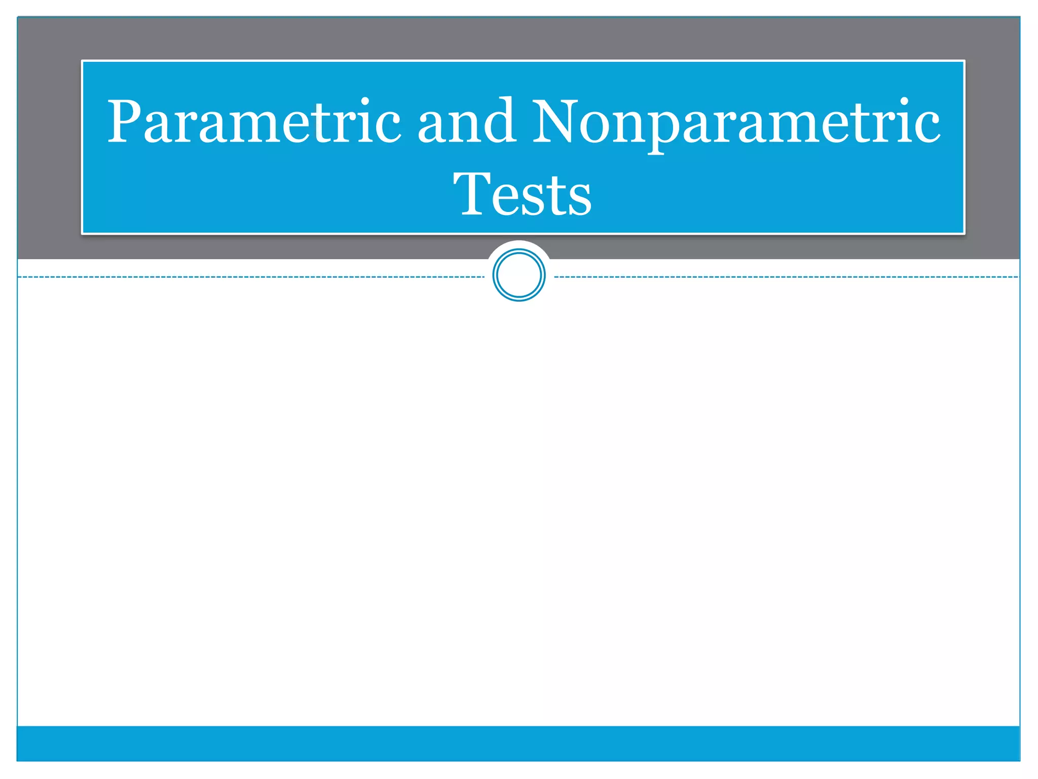 Statistical tests | PPTX