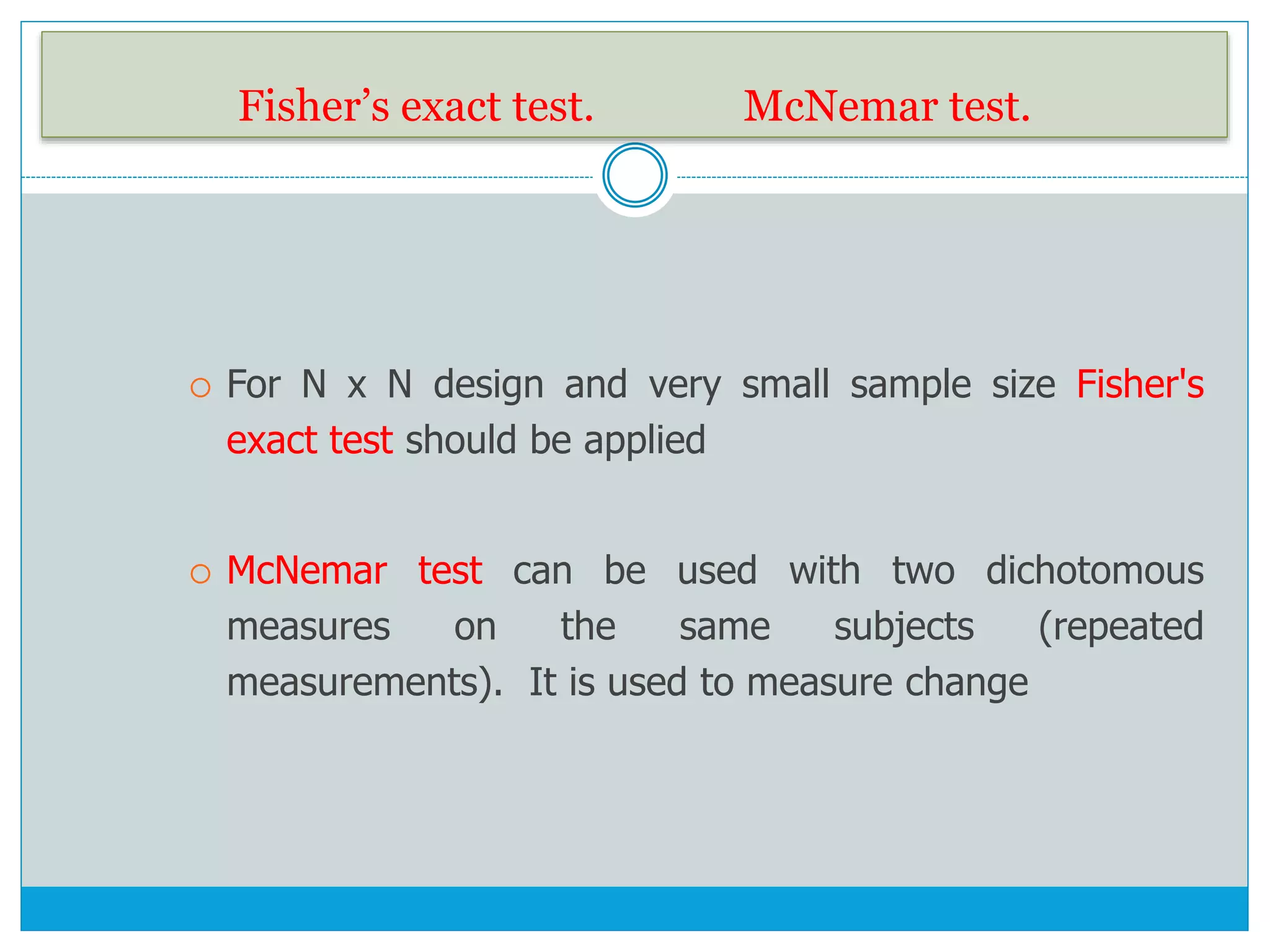 Statistical tests | PPTX