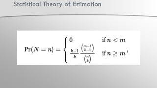 Statistical Theory of Estimation | PDF