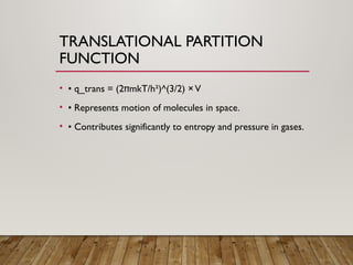 Statistical Thermodynamics, macro and micro states, partition function ...
