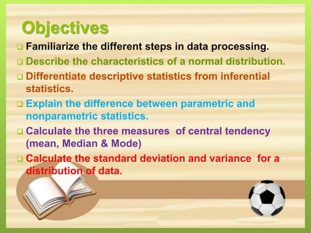 Statistical treatment and data processing copy | PPT