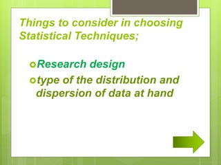 Statistical treatment and data processing copy | PPT