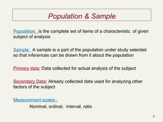 Basics of Statistics | PPT