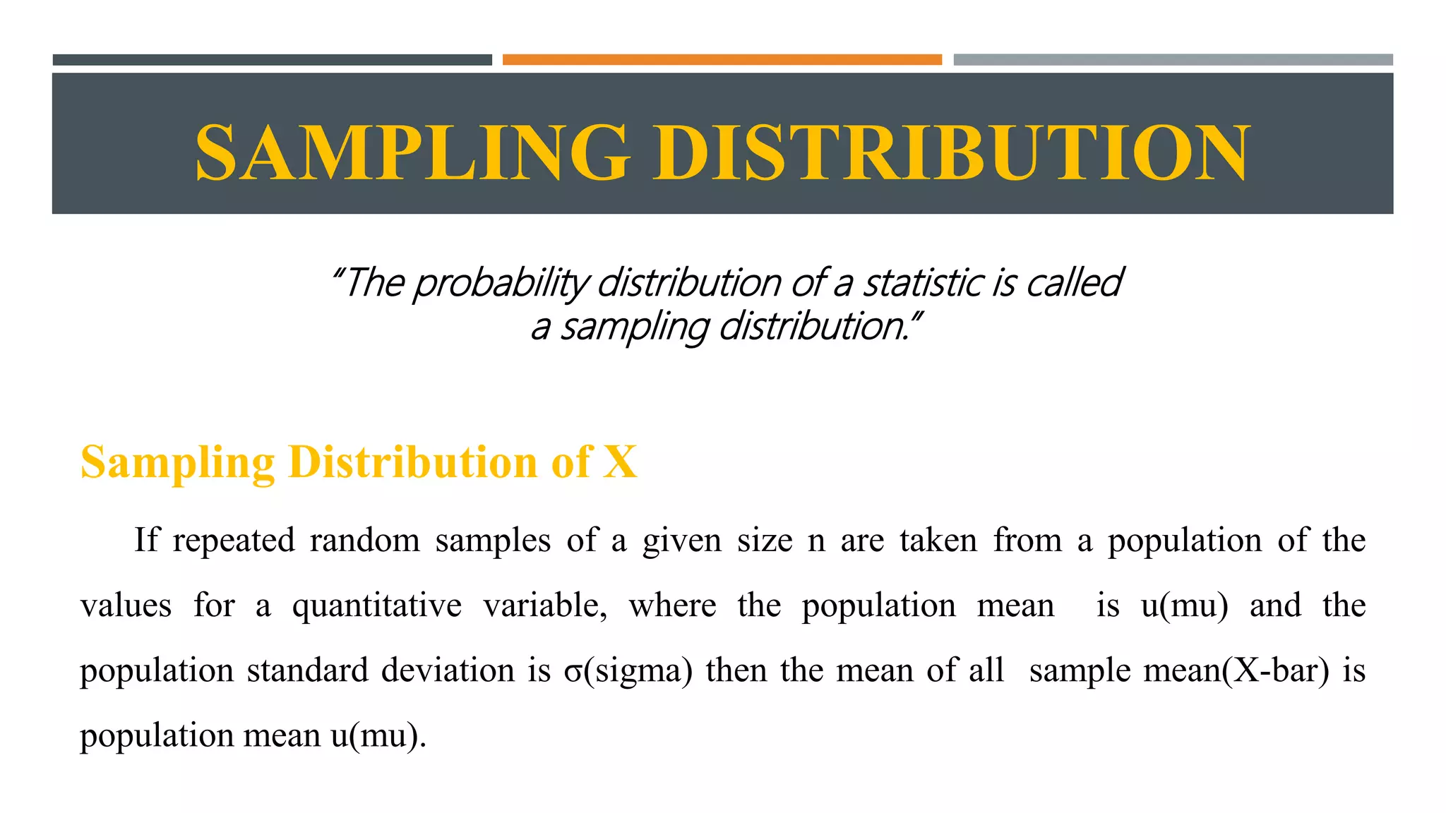 Sampling Statistic presentation | PPT