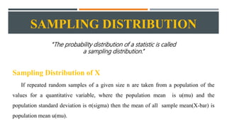 Sampling Statistic presentation | PPTX