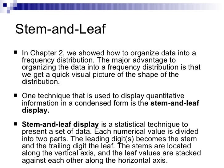 and stem plot disadvantages leaf Statistics and stem plot disadvantages leaf Statistics