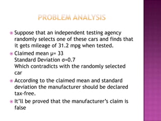Statistical Problem Analysis | PPTX