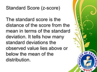 Normal Curve and Standard Scores | PPT