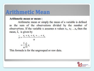 Arithmetic Mean

135
•
 