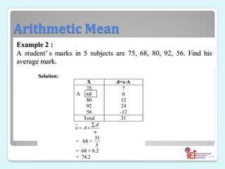 Arithmetic Mean

138
•
 