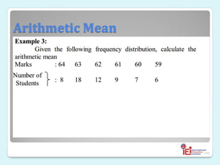 Arithmetic Mean

140
•
 
