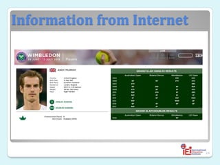 Information from Internet
24
 