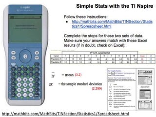 http://mathbits.com/MathBits/TINSection/Statistics1/Spreadsheet.html
 