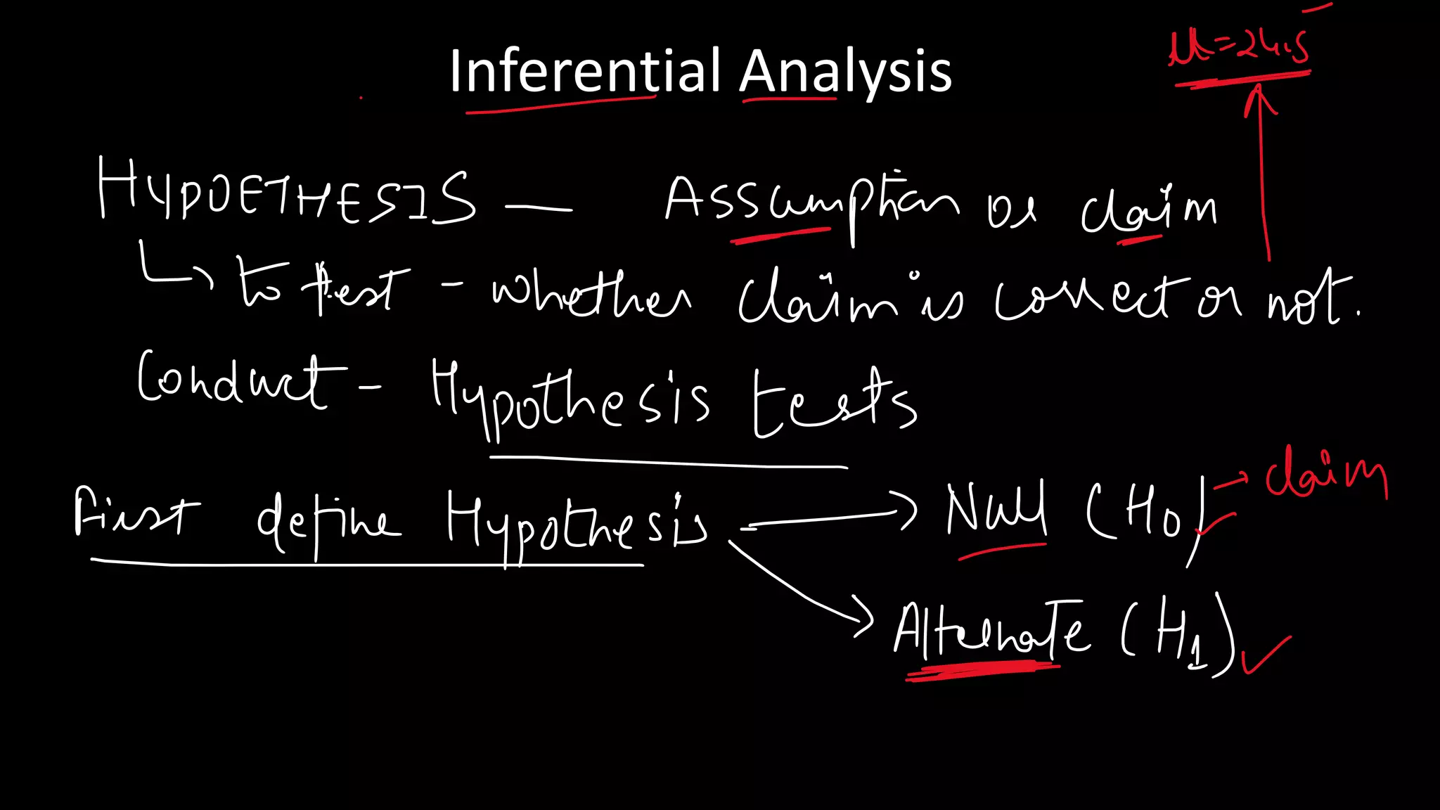 Inferential Analysis
 