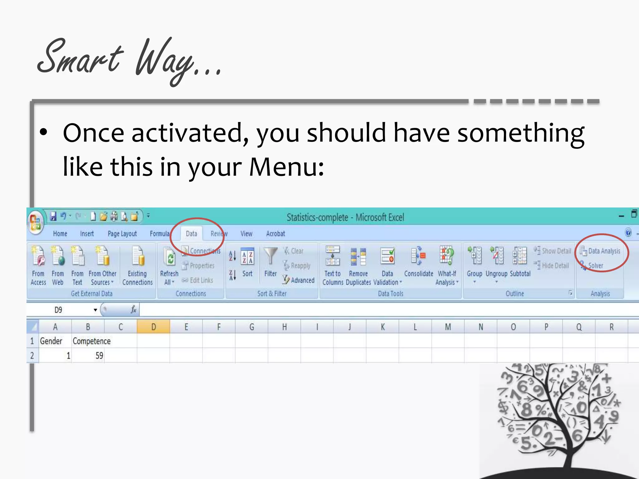 Smart Way…
• Once activated, you should have something
like this in your Menu:
 