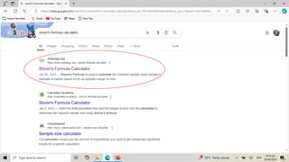 Statistics Determining Sample Size Autosaved Pptx