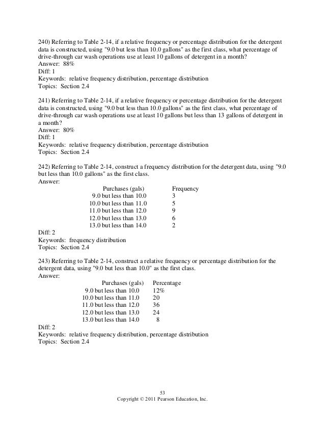 Statistics for Managers using MS Excel 6th Edition Levine Test Bank