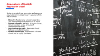 Model Assumptions Statistics statistics-techniques for all stats students.pptx