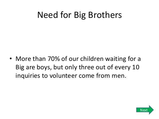 statistics about big brothers