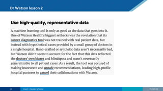 Dr Watson lesson 2
21-Oct-22
12 Insert > Header & footer
 
