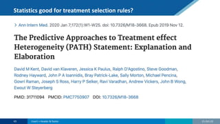 Statistics good for treatment selection rules?
21-Oct-22
43 Insert > Header & footer
 
