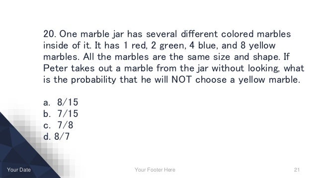 Probability Practice Test