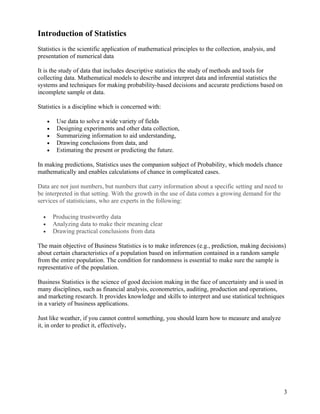 Statistics Assignments 090427 | DOC
