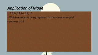 statistics by basit (3).pptx presentation of mean mode | PPTX