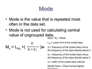 Statistics –Ch_3_ Describing Data ( Central Tendency & Despersion).ppt