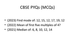 Class 10 maths statistics one shot revision | PPTX