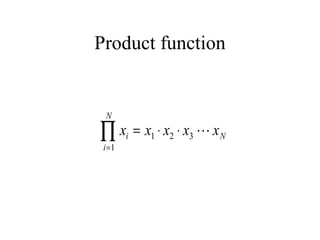 Product function 