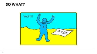SO WHAT?
16
 