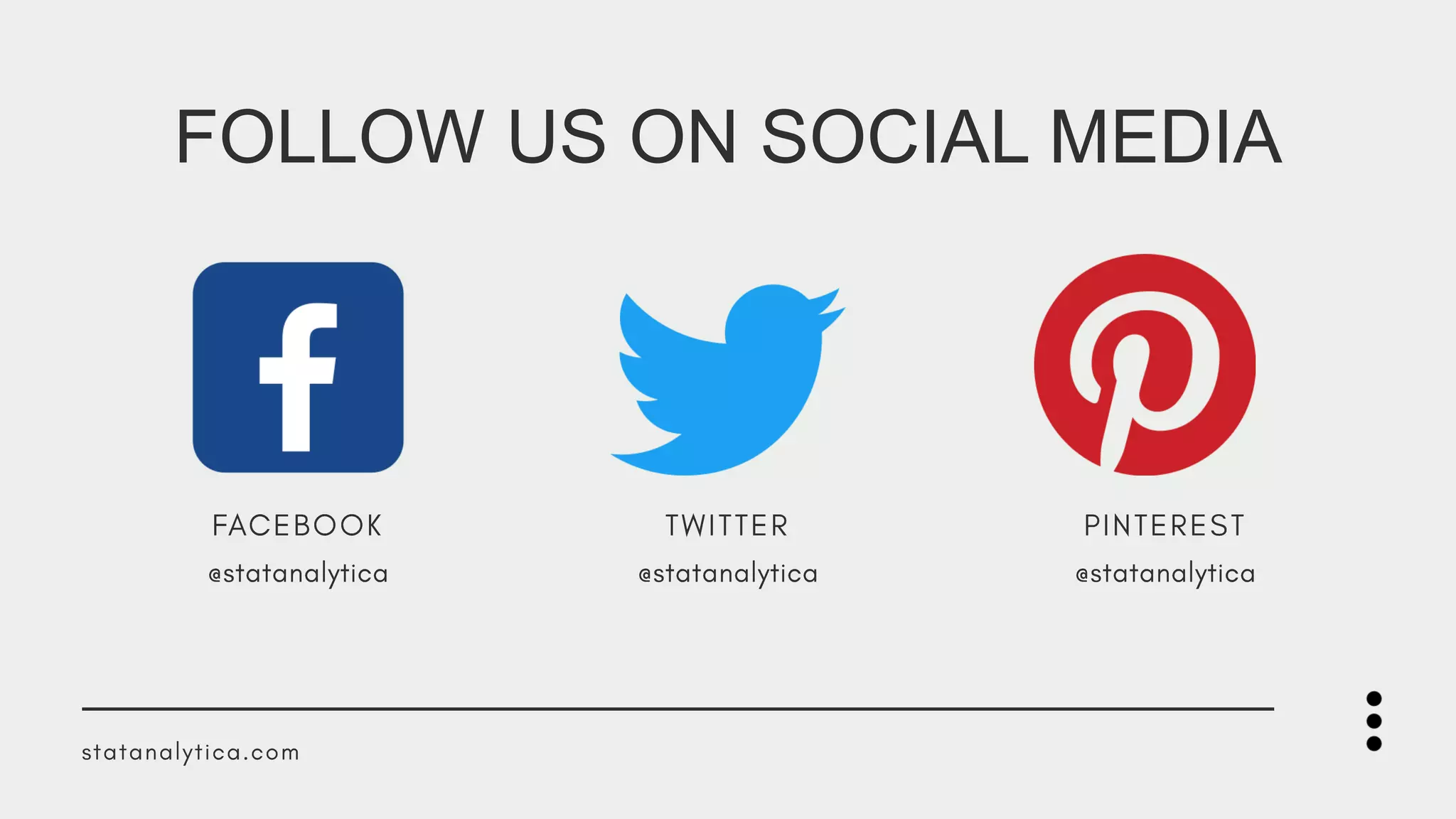 FOLLOW US ON SOCIAL MEDIA
