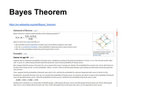 Bayes Theorem
https://en.wikipedia.org/wiki/Bayes'_theorem
 