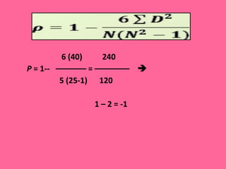   6 (40)  240   P  = 1--  ––––––– = ––––––––     5 (25-1)  120     1 – 2 = -1 