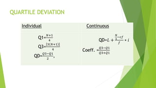 Statistics formula | PPTX