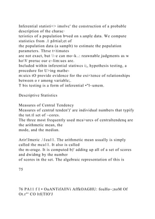 Statistics for Social Workers J. Timothy Stocks tatr.docx