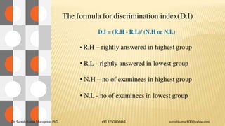 Dr. Suresh Kumar Murugesan PhD +91 9750406463 sureshkumar800@yahoo.com
 