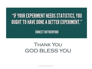 Dr. Khoe Yao Tung, MSc.Ed, M.Ed.
Thank You
GOD BLESS YOU
 