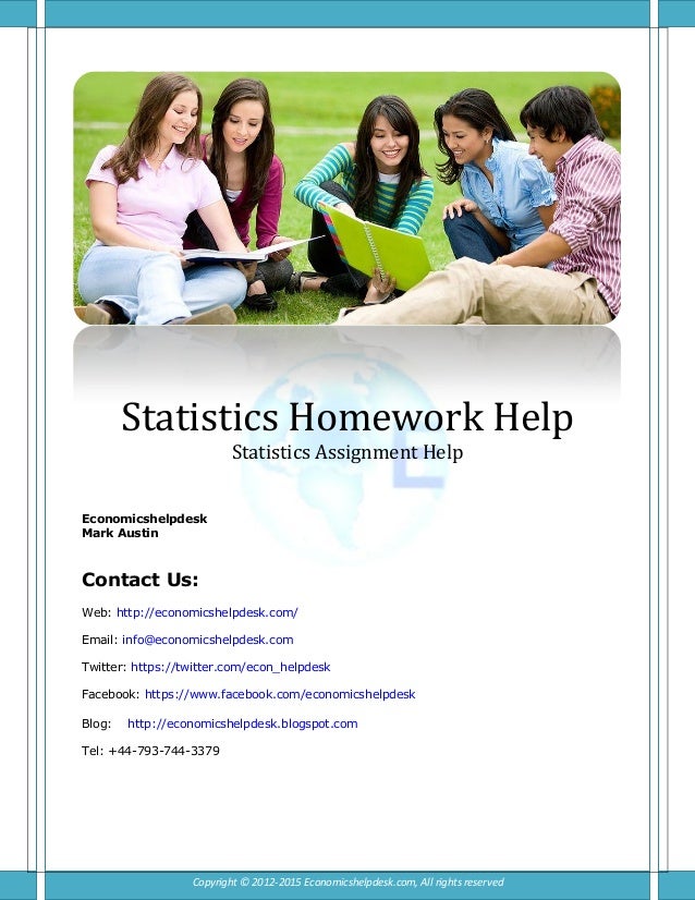 Statistics homework help