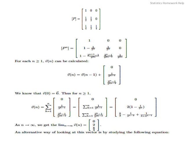 Statistics Homework Help
 