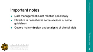 Data management & statistics in clinical trials | PPTX
