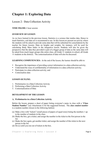 STATISTICS AND PROBABILITY (TEACHING GUIDE) | PDF