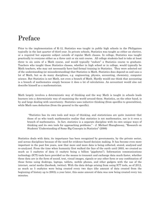 statistics and probability teaching guide