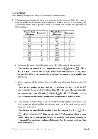 STATISTICS AND PROBABILITY (TEACHING GUIDE)