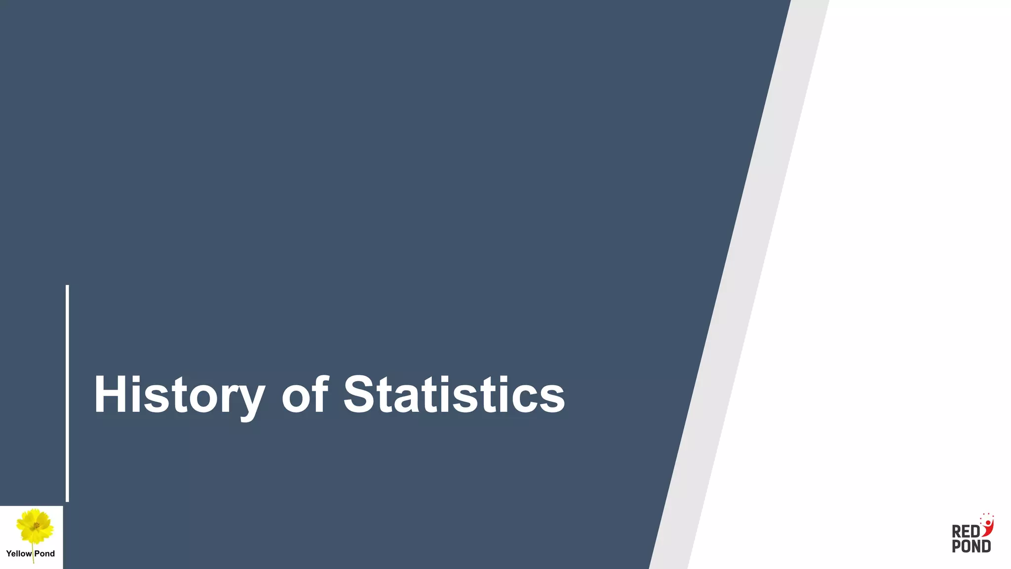 History of Statistics
 