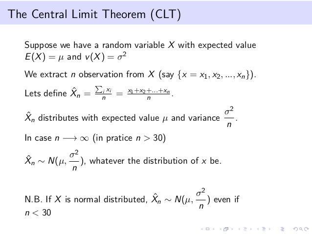 the central limit theorem the central limit theorem