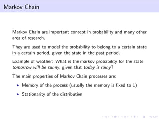 Introduction to Bootstrap and elements of Markov Chains | PDF