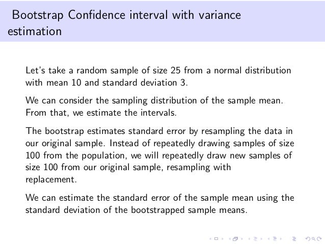 Introduction to Bootstrap and elements of Markov Chains
